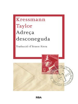 cover image of Adreça desconeguda